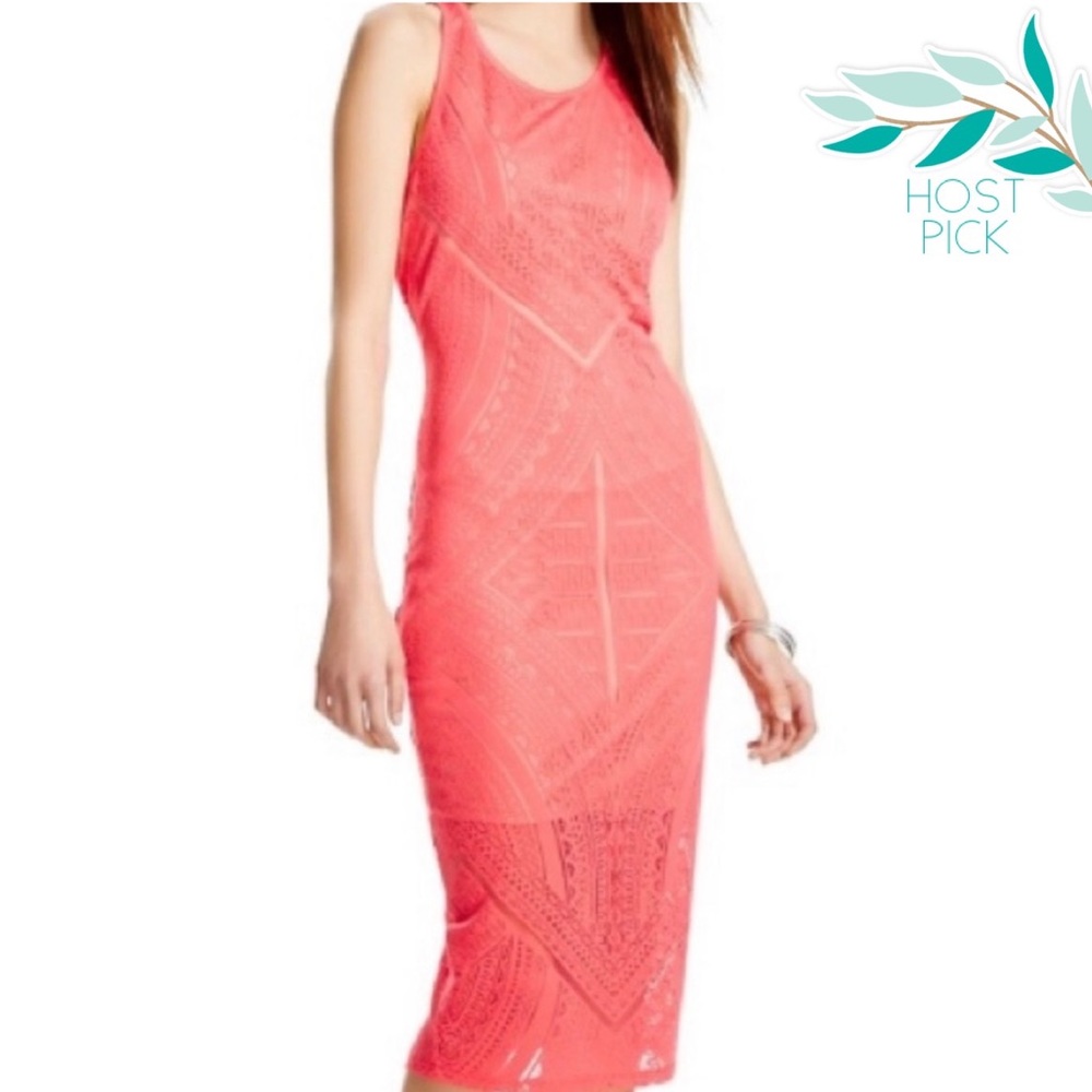 Mossimo Women’s Bodycon Burnout Midi Dress